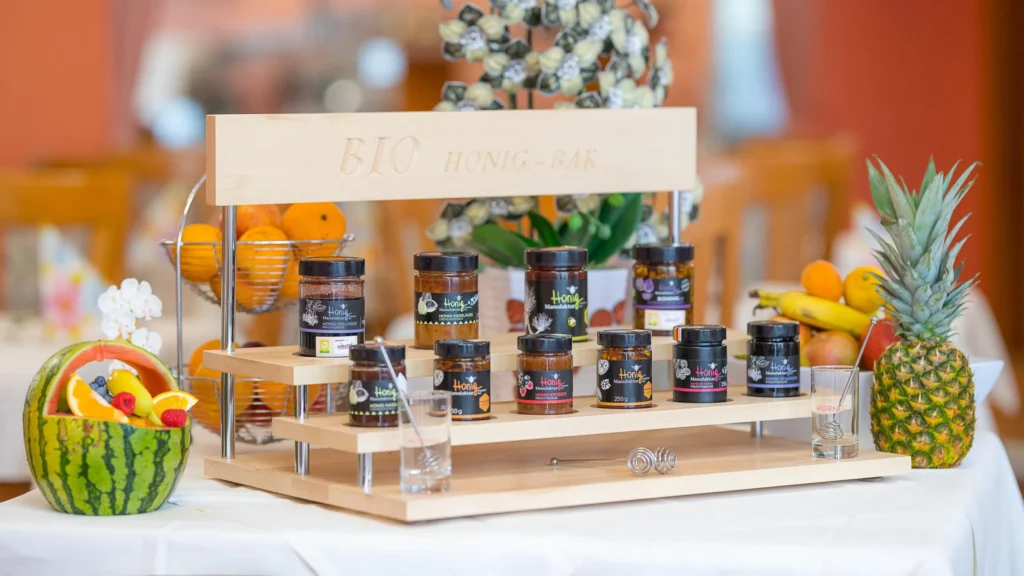 Unsere Bio-Honig-Bar Strandhotel Orchidee