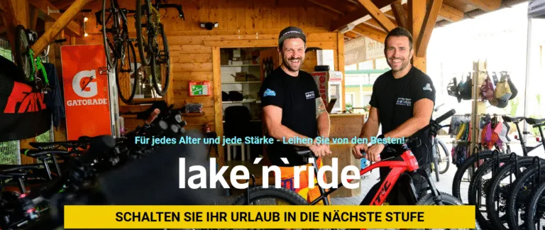 Fahrradverleih Lake´n Ride am Klopeiner See - E-Bikes und Fahrräder für den Aktivurlaub der Gäste im Strandhotel Orchidee