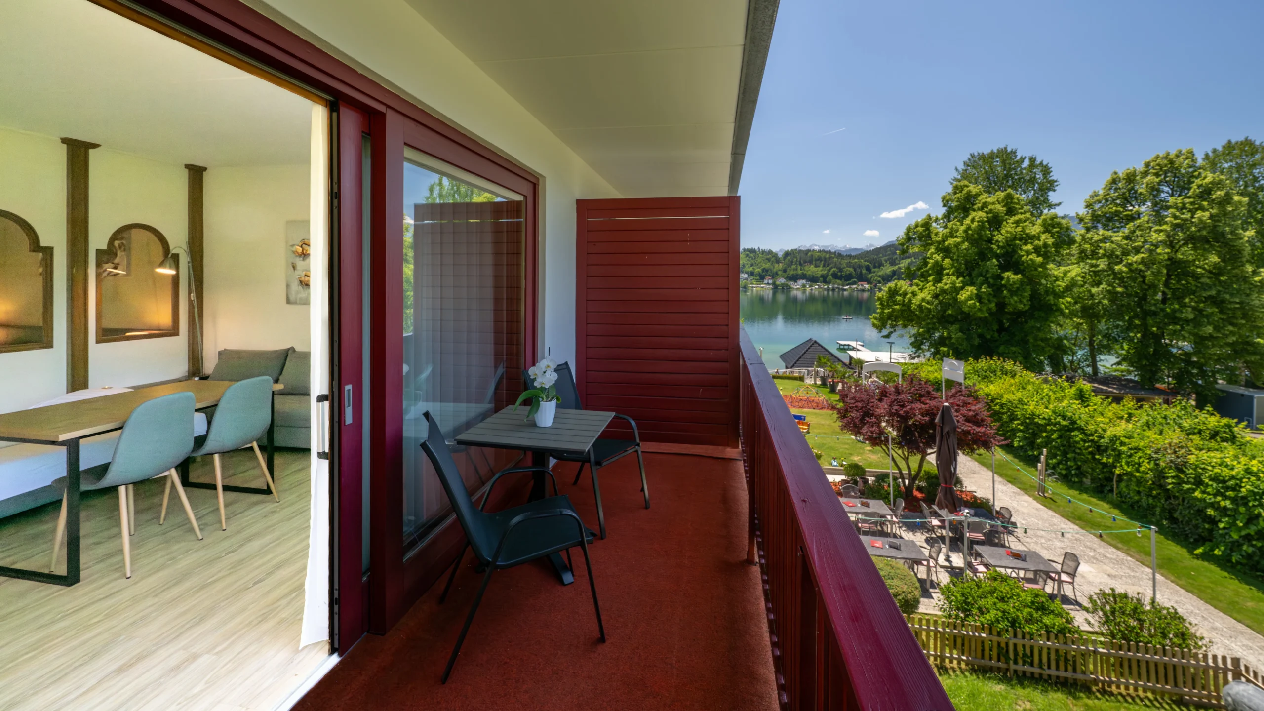Apartment mit Seeblick Strandhotel Orchidee am Klopeiner See