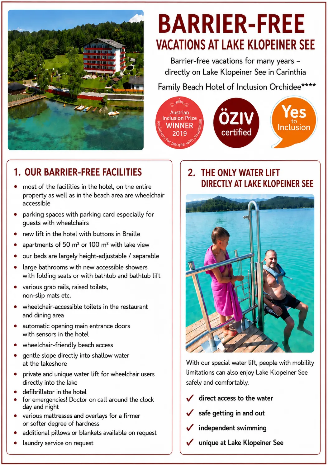 Barrier free Hotel Orchidee