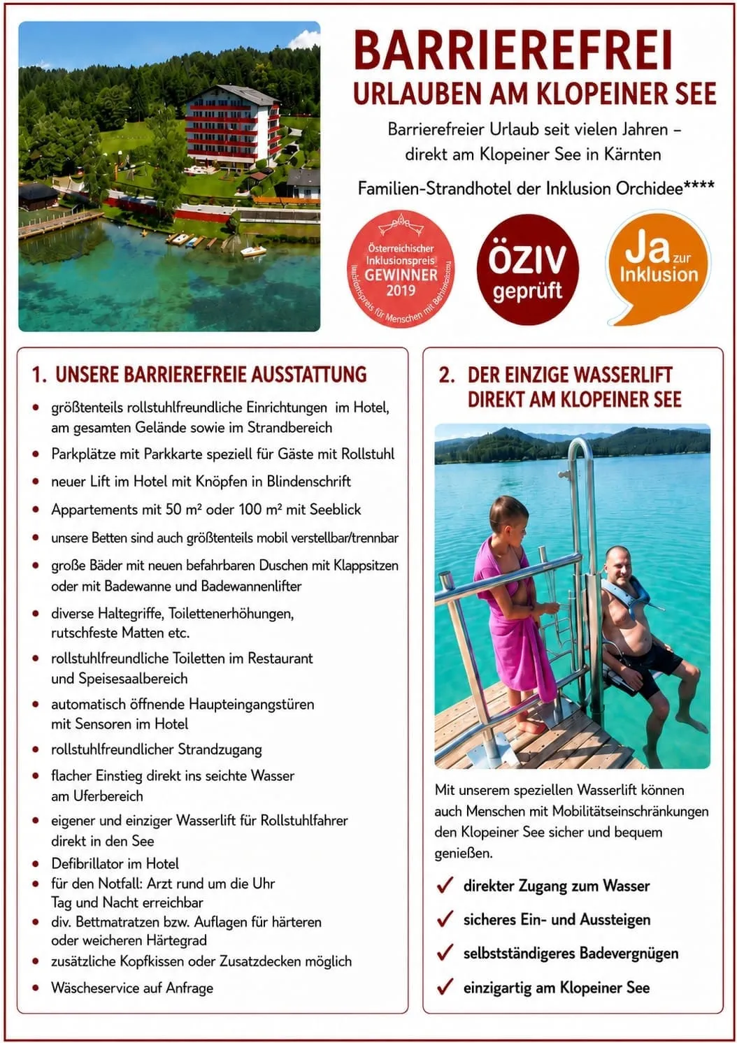 Barrierefreier Urlaub Hotel Orchidee
