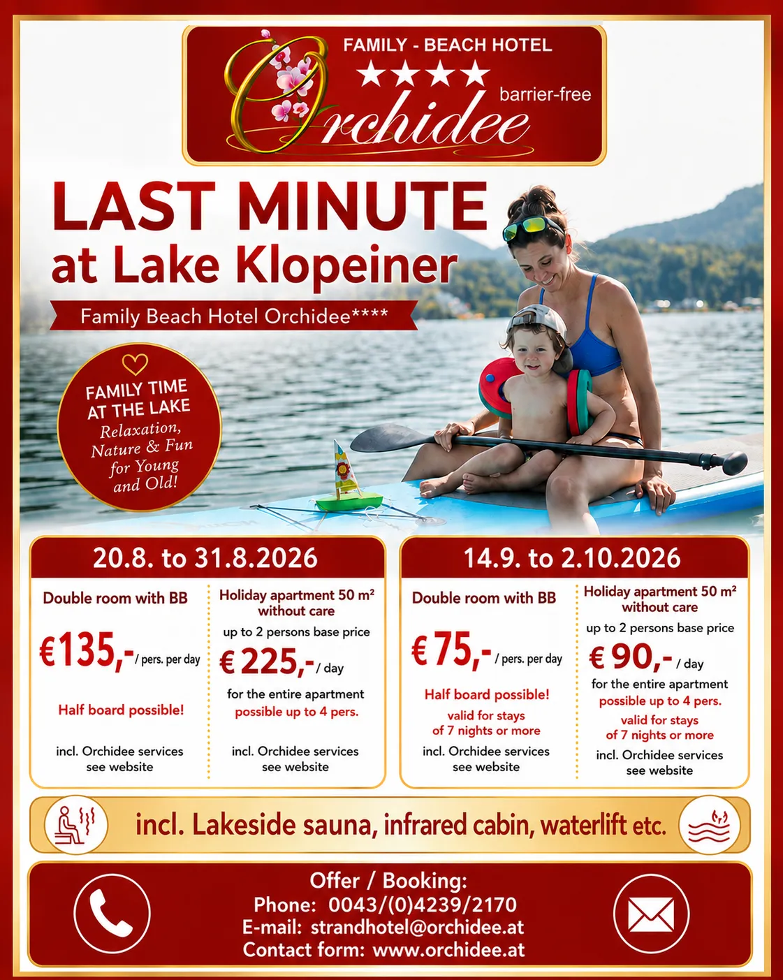 Last Minute at Klopeiner See Hotel Orchidee