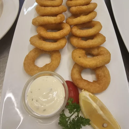 Calamari im öffentlichen Hotel-Cafe-Restaurant Orchidee am Klopeiner See Kärnten