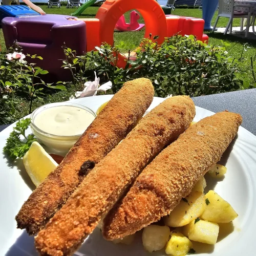 Fischsticks Strandhotel Orchidee